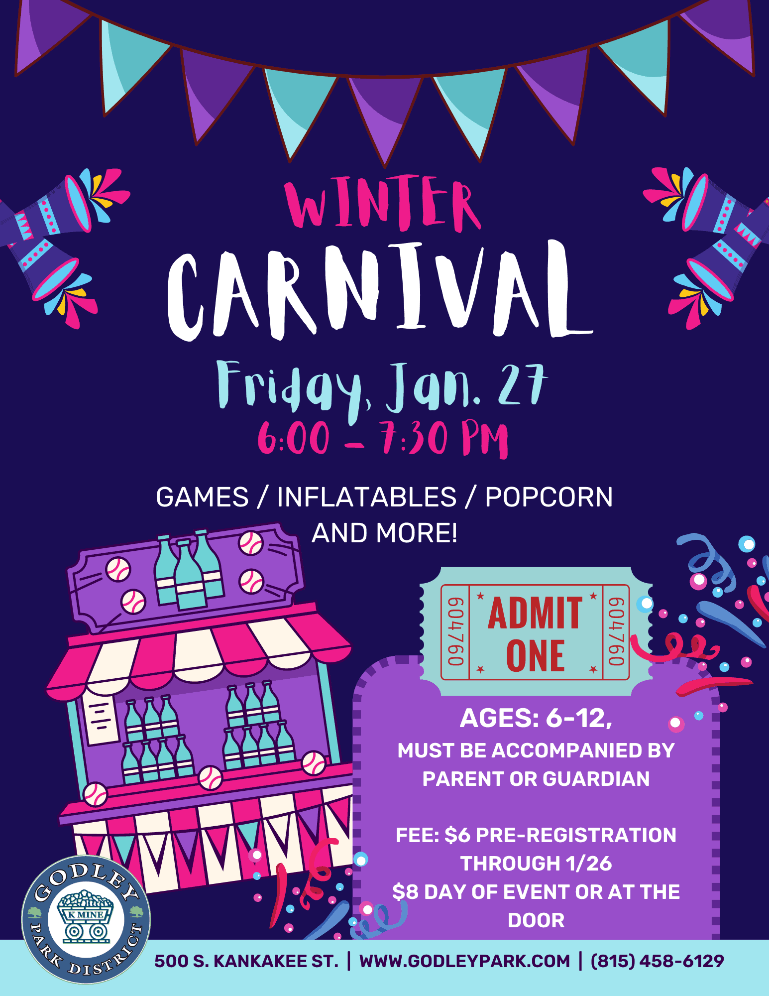 GPD Winter Carnival Poster 2023 (1) Godley Park District